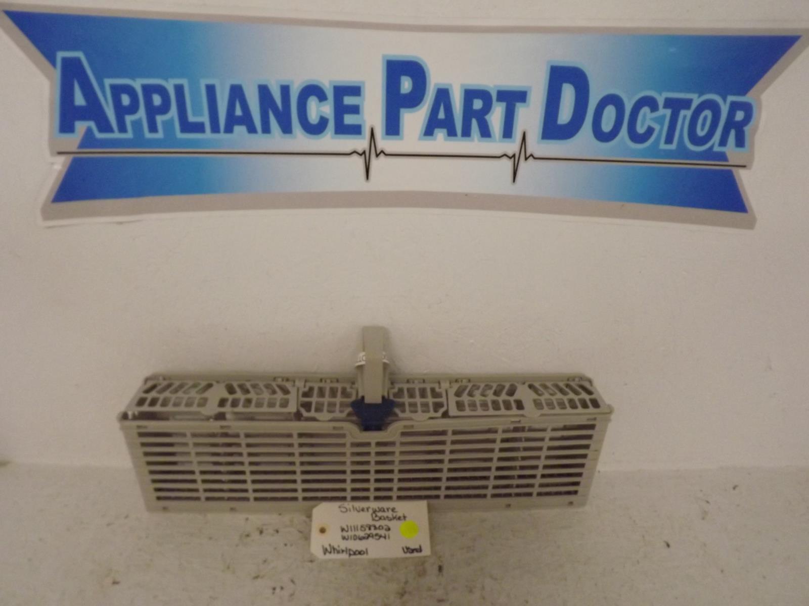 Whirlpool Dishwasher W11158802 W10629541 Silverware Basket Used Whirlpool Dishwasher W11158802 W10629541 Silverware Basket Used